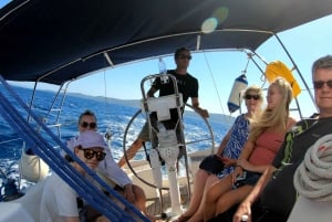 Split: Half Day Sailing Tour with Swim Stop, Snacks and Wine