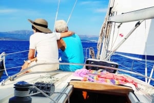 Split: Half Day Sailing Tour with Swim Stop, Snacks and Wine