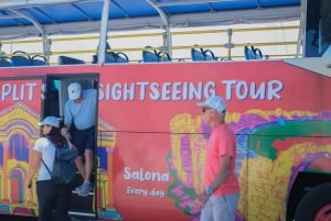 Split: Hop-on hop-off -bussilla Klisin, Salonan ja Dalmatian näkymät.