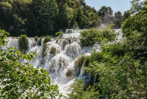 Split: Krka Waterfalls Trip with Boat Cruise and Swimming