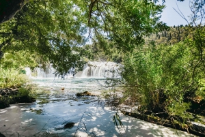 Split: Krka Waterfalls Trip with Boat Cruise and Swimming