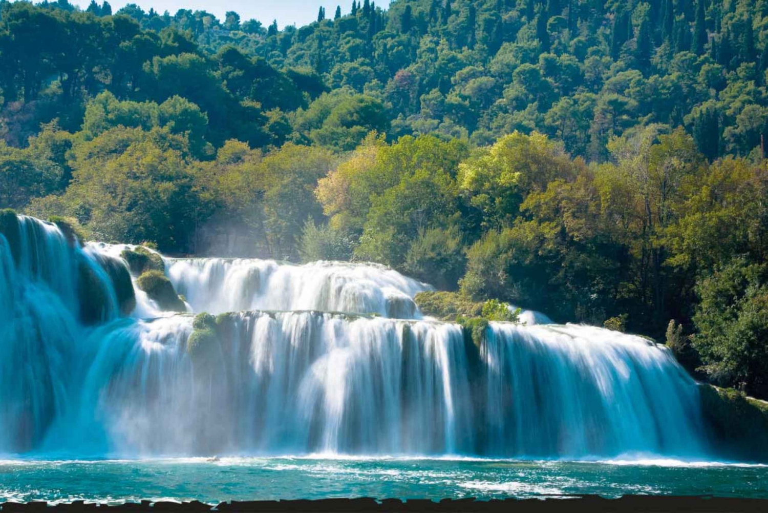 Split: Krka Waterfalls Tour with Boat & Beach Time