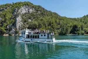Split: Krka-vandfaldene med bådtur, vin og olivenolie