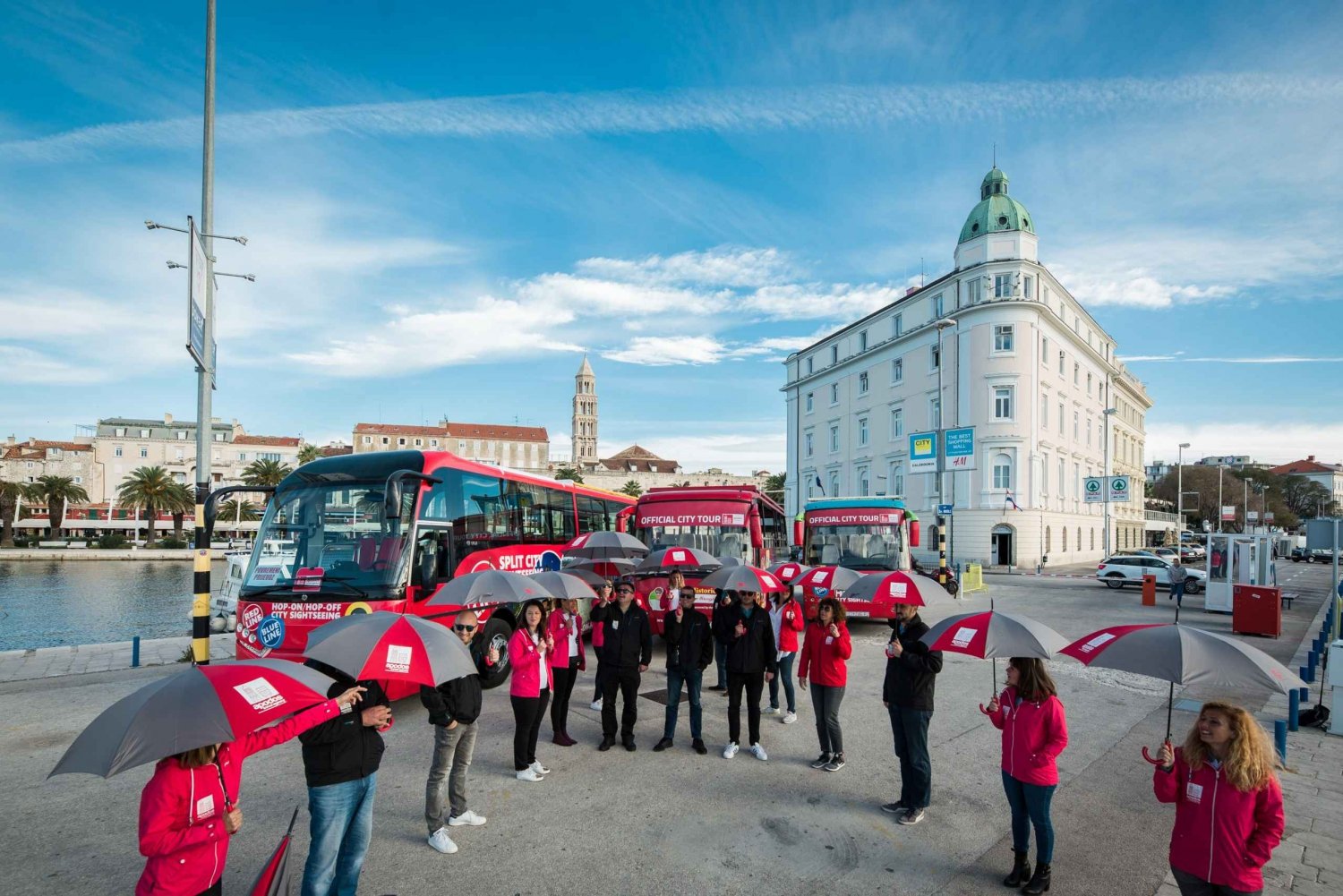 Split: Panoramatur med rød linje og sightseeingbus