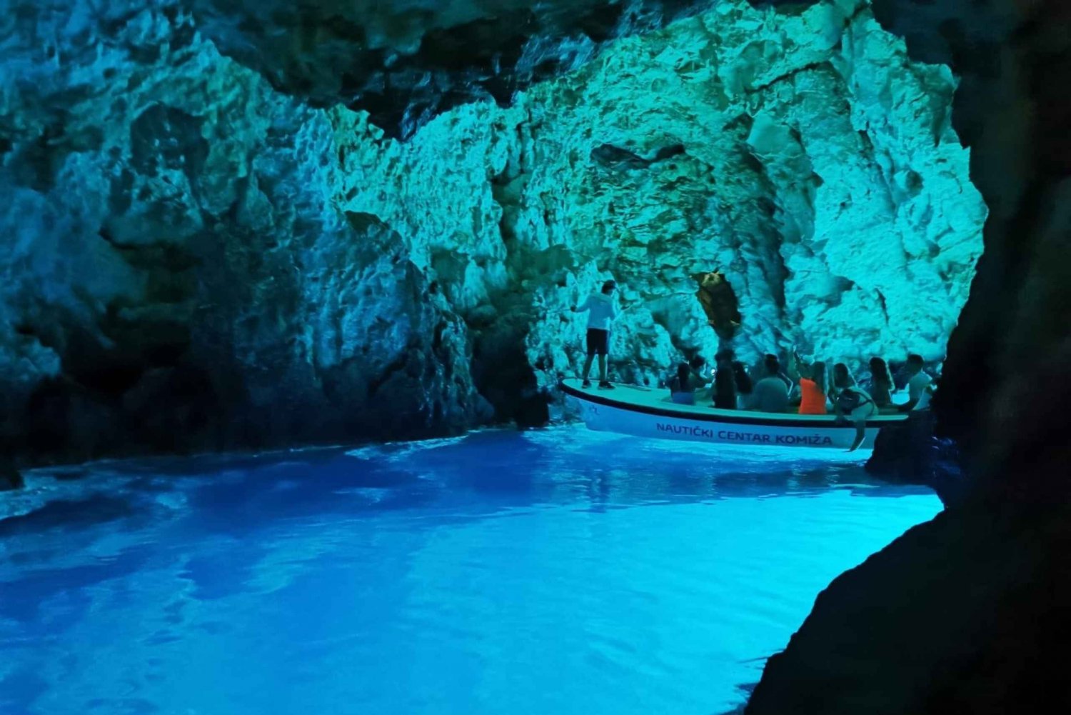 Split eller Trogir: Speedbådstur til den blå grotte, Vis og Hvar
