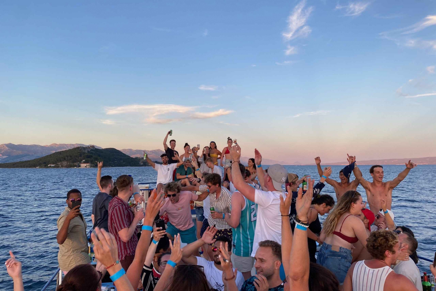 Split: Party Cruise with Blue Lagoon & Hidden Bay Swim Stops