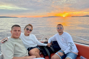 Split: Sunset Boat Tour with Snorkeling Gear