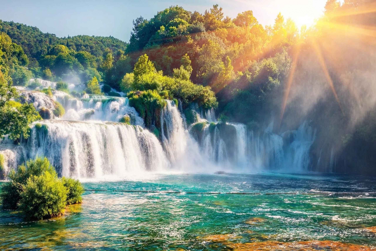 Från Split/Trogir: Krk vattenfall privat rundtur