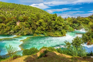 Split & Trogir: Krka-vandfald og svømning i Primošten