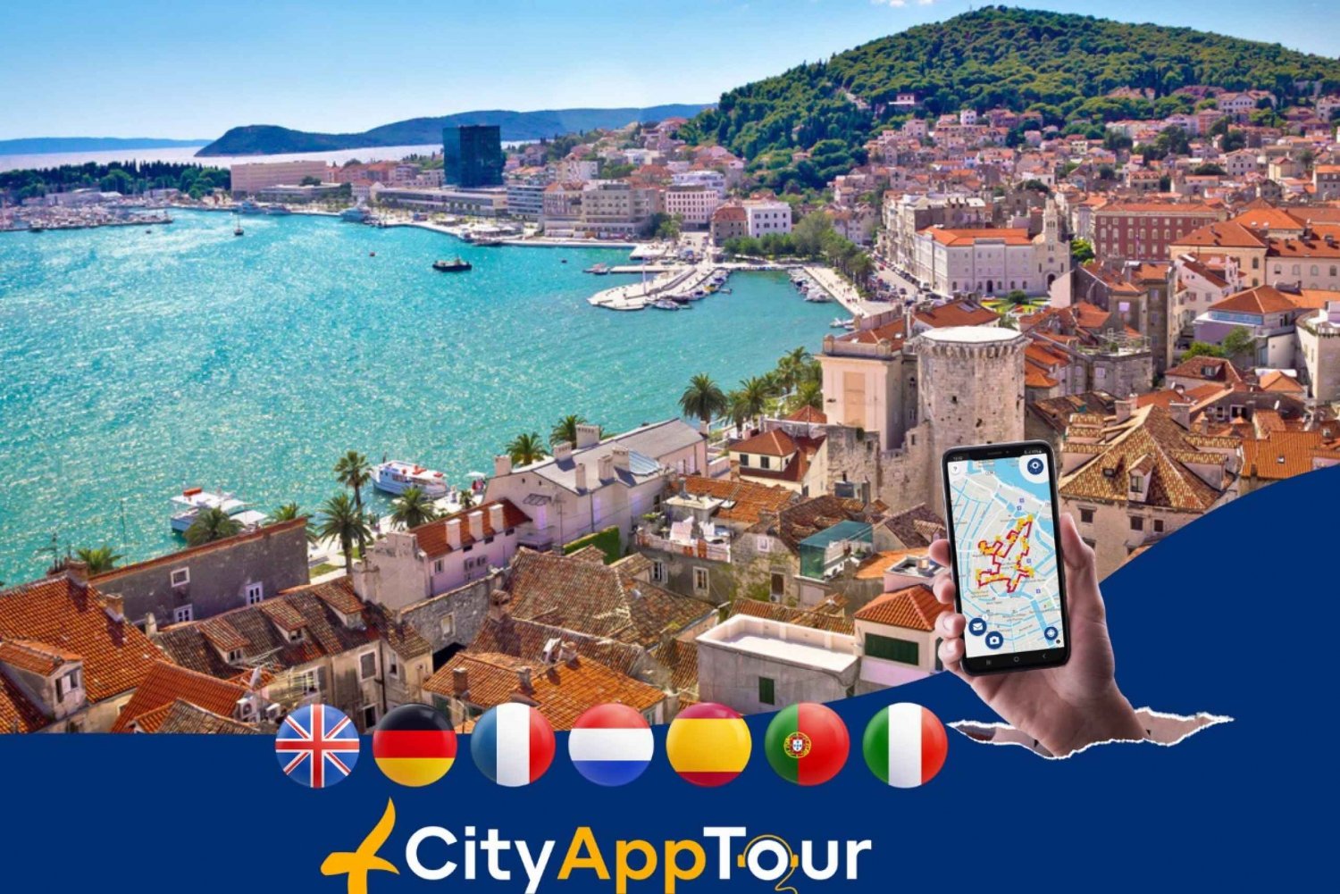 Split : Visite à pied avec audioguide sur l'appli