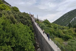Ston private walking tour with the walls and saltworks visit