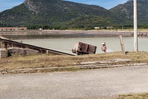 Ston private walking tour with the walls and saltworks visit
