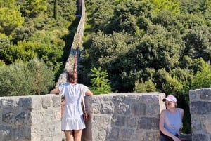 Ston private walking tour with the walls and saltworks visit