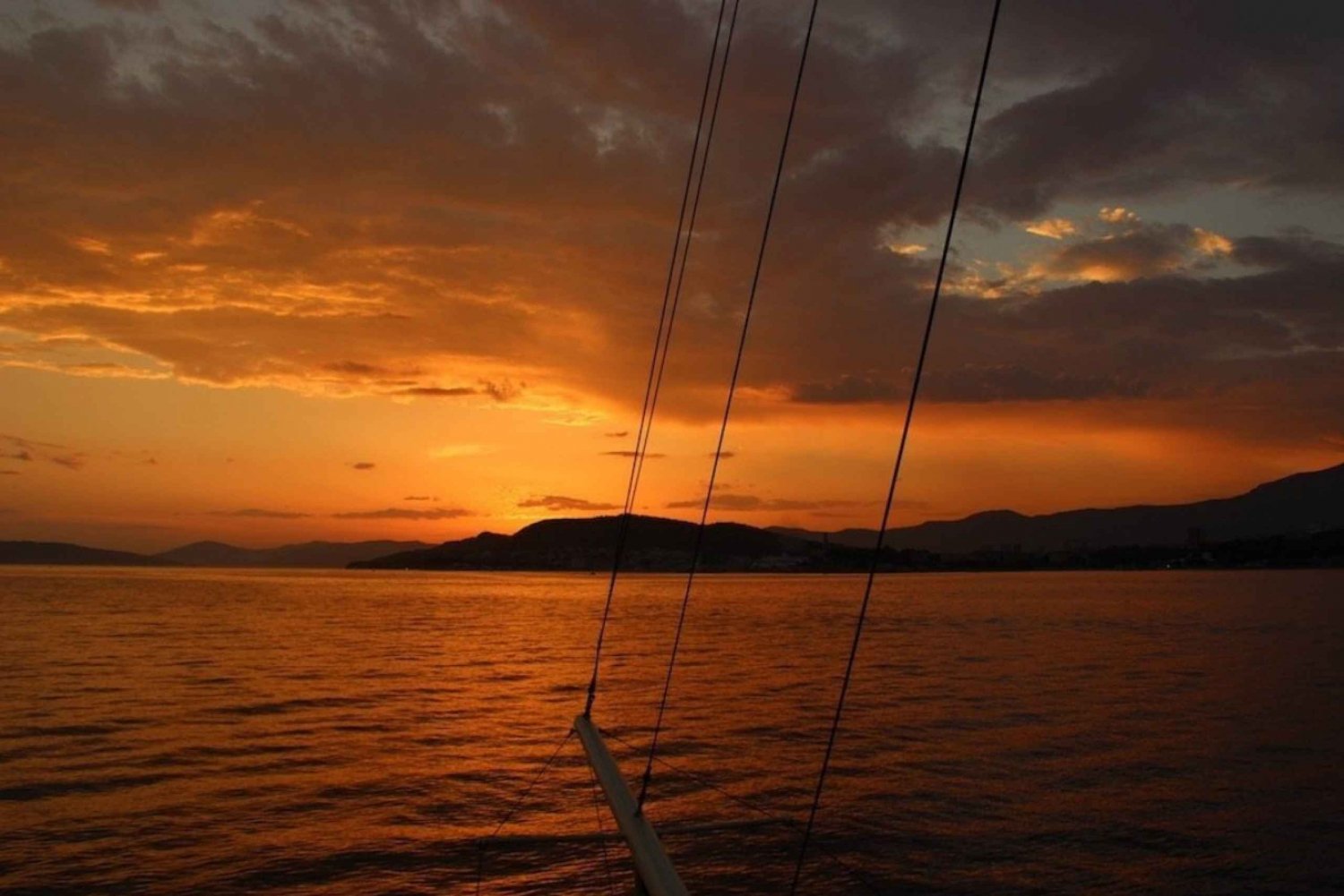 Bådtur ved solnedgang i Split