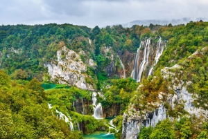 Transfer between Zagreb and Split: Stop at Plitvice Lakes