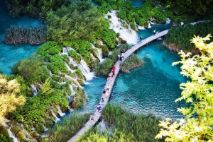 Transfer between Zagreb and Split: Stop at Plitvice Lakes