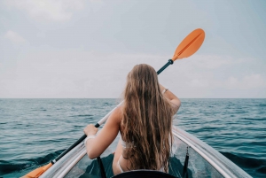 Transparent kayak sunset tour