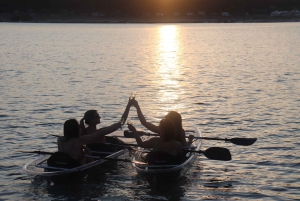Transparent kayak sunset tour