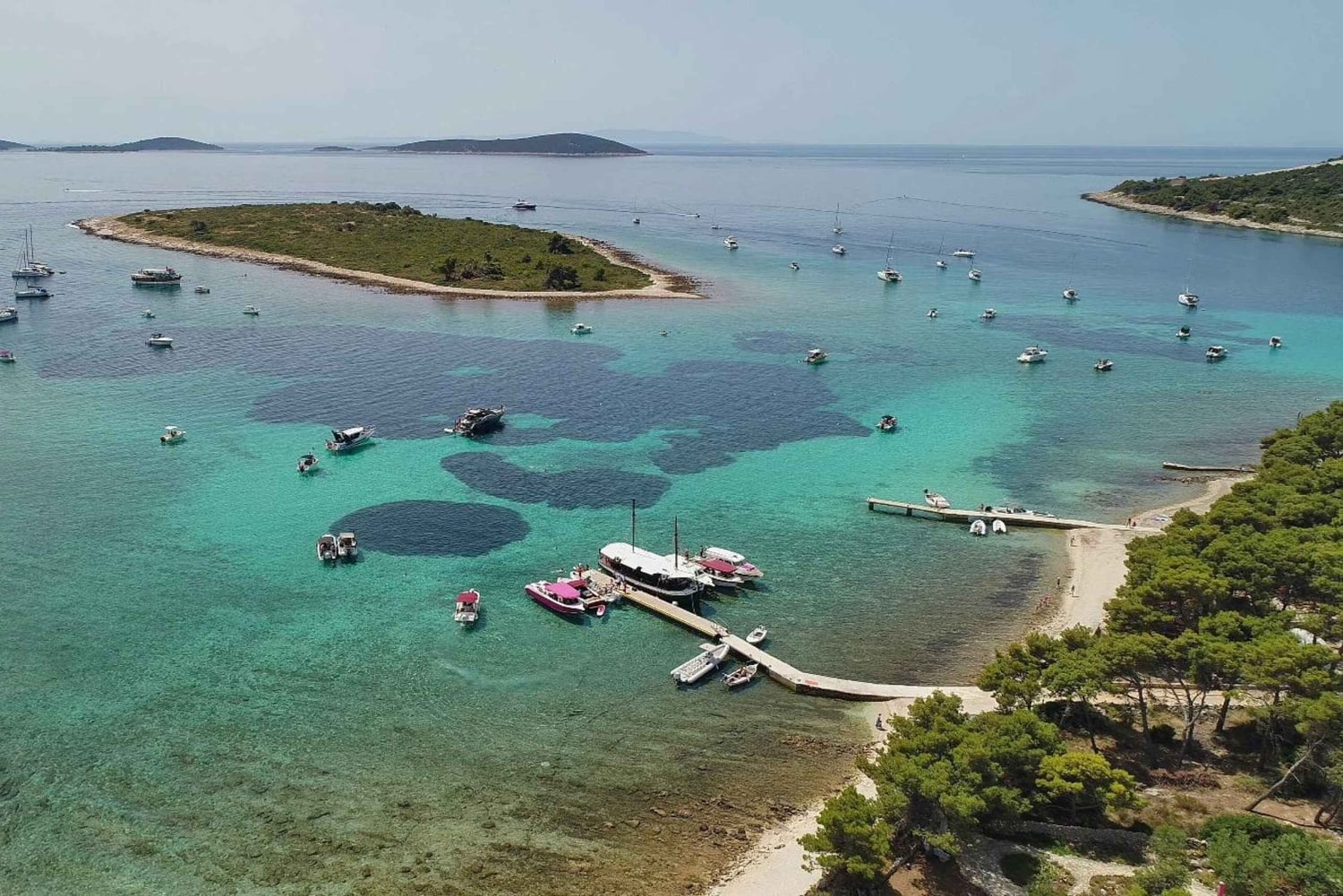 Trogir: Blaue Lagune und 3 Inseln Speedboat Tour