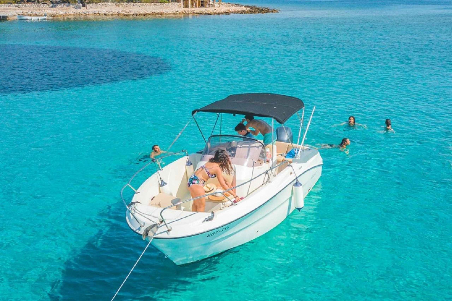 Trogir: Halv dags privat motorbåtsutflykt till Blå lagunen