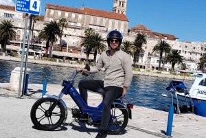 Singular ciclomotor vintage Tomos tour Split - Regreso a los años 80