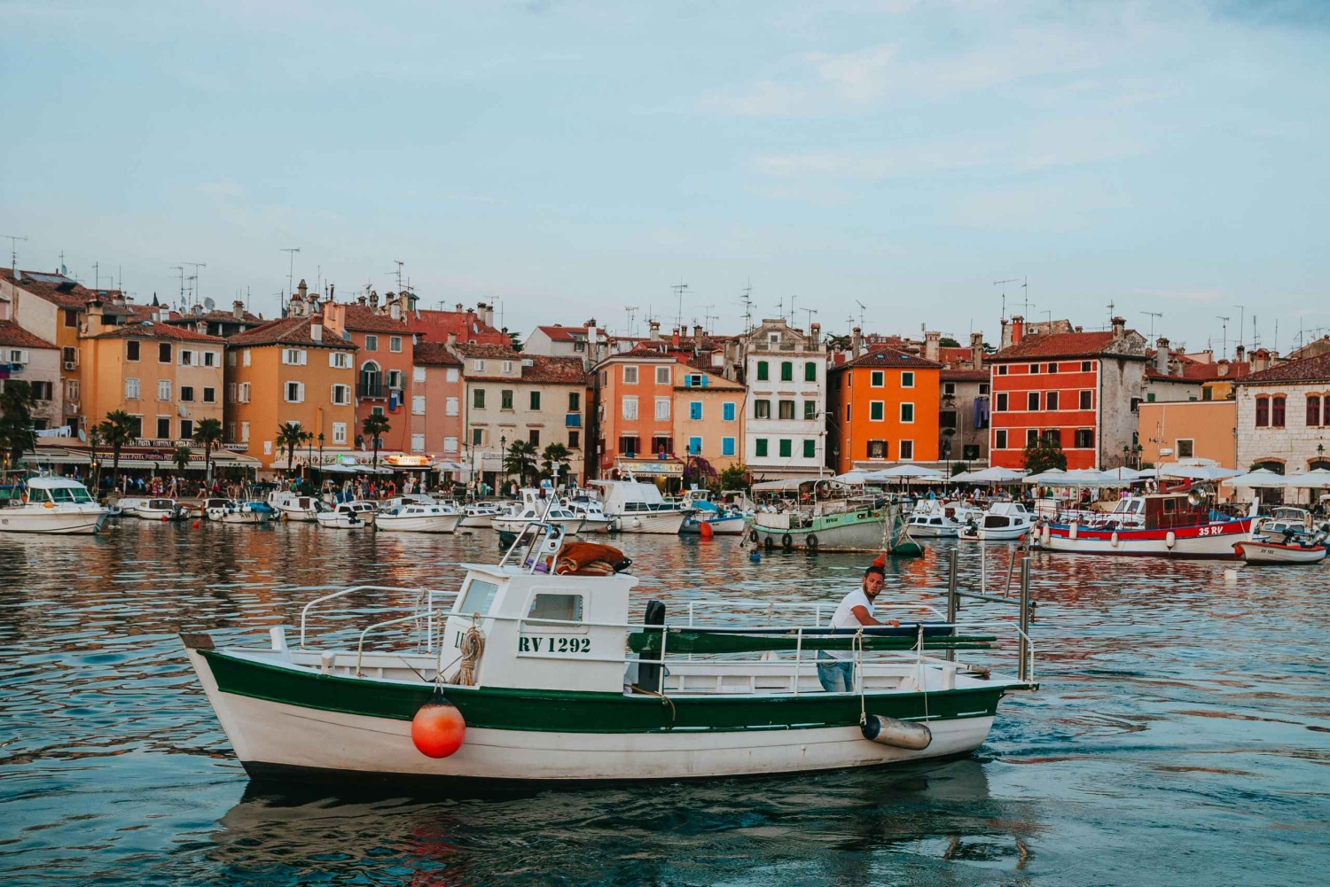 VRSAR: Night Boat Tour to Rovinj with Dolphin Watching