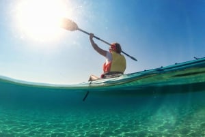 Water activity, kayak tours with a guide, cliff jumping