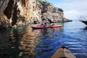 Water activity, kayak tours with a guide, cliff jumping