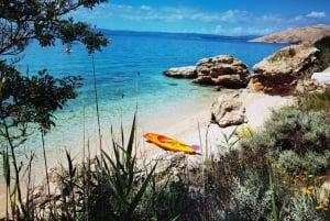 Water activity, kayak tours with a guide, cliff jumping
