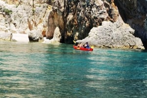 Water activity, kayak tours with a guide, cliff jumping