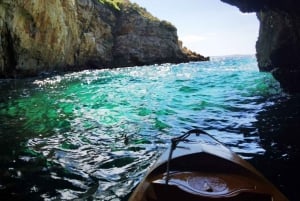 Water activity, kayak tours with a guide, cliff jumping