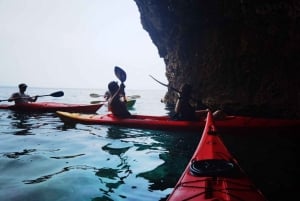 Water activity, kayak tours with a guide, cliff jumping