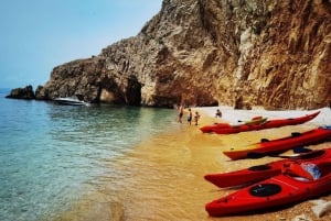 Water activity, kayak tours with a guide, cliff jumping
