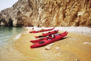 Water activity, kayak tours with a guide, cliff jumping