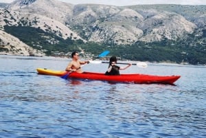 Water activity, kayak tours with a guide, cliff jumping