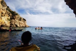 Water activity, kayak tours with a guide, cliff jumping