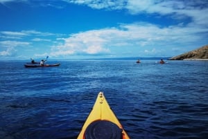 Water activity, kayak tours with a guide, cliff jumping