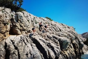 Water activity, kayak tours with a guide, cliff jumping