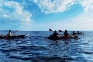 Water activity, kayak tours with a guide, cliff jumping