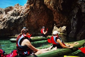 Water activity, kayak tours with a guide, cliff jumping