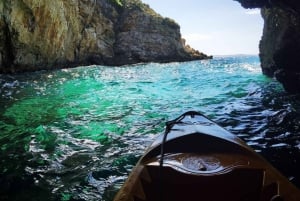 Water activity, kayak tours with a guide, cliff jumping