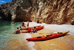 Water activity, kayak tours with a guide, cliff jumping
