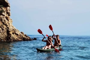 Water activity, kayak tours with a guide, cliff jumping