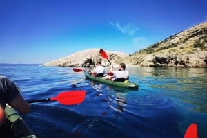 Water activity, kayak tours with a guide, cliff jumping