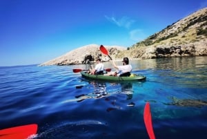 Water activity, kayak tours with a guide, cliff jumping