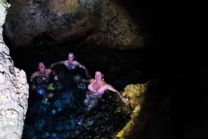 Water activity, kayak tours with a guide, cliff jumping