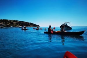 Water activity, kayak tours with a guide, cliff jumping