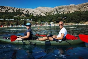 Water activity, kayak tours with a guide, cliff jumping