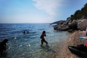 Water activity, kayak tours with a guide, cliff jumping