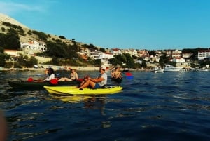 Water activity, kayak tours with a guide, cliff jumping